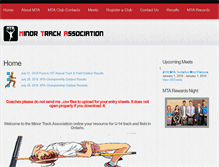 Tablet Screenshot of minortrack.org